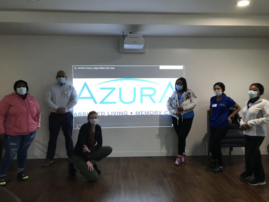 Azura staff members pose after a session of MOSAIC training.