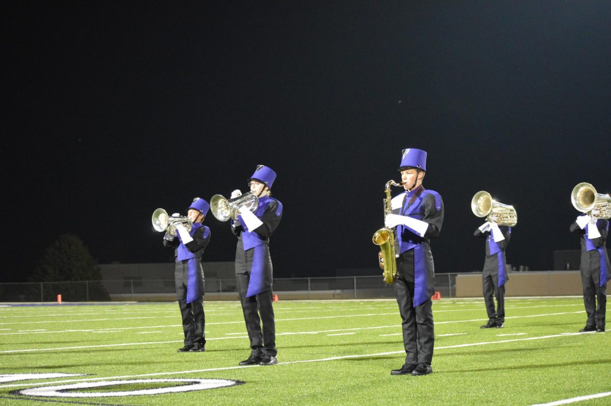 SHS Band performs their field show ‘A New World’ during halftime at Stoughton’s homecoming football game against Sauk Prairie on Friday, Sept. 22.